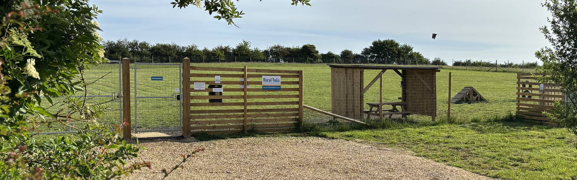 rural tails dog park entrance